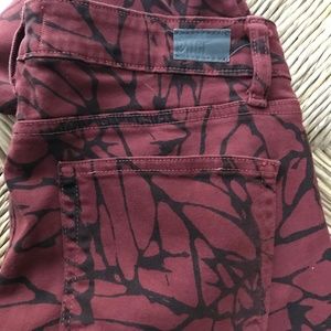 PAIGE Skyline Skinny Printed Jeans Size 27